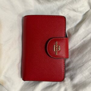 Coach Cherry Red Leather Wallet